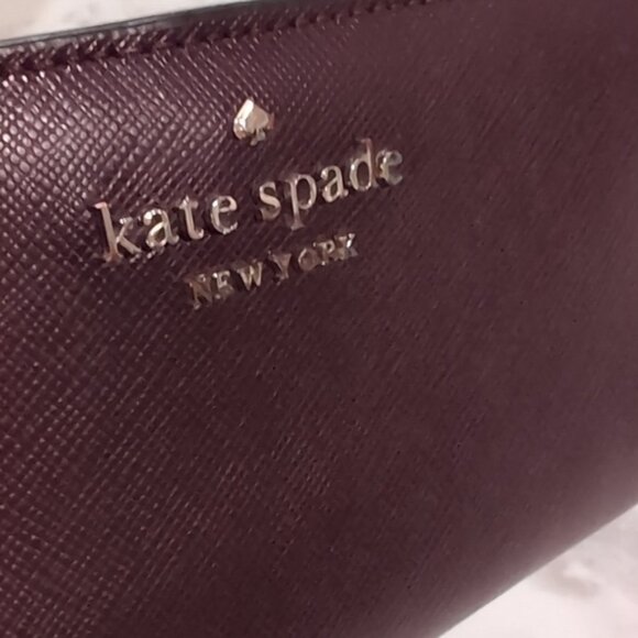 Kate Spade Mulled Wine Stacy Wallet - Picture 7 of 9